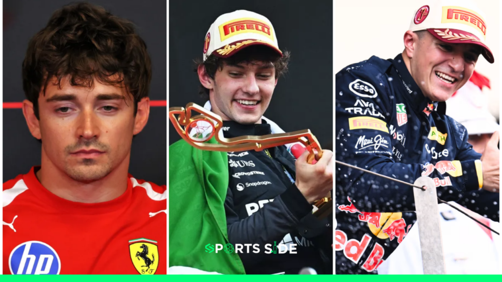 Cover for the 2026 Monaco GP featuring Charles Leclerc, Kimi Antonelli and Isack Hadjar.